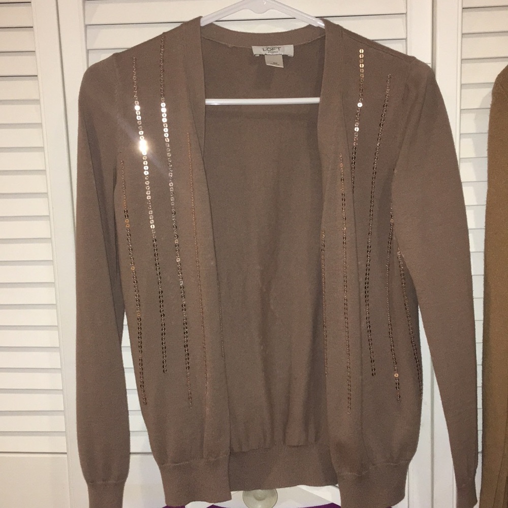 💝DONATED💝 LOT of 4 LOFT Sweaters Cardigan Tops - Picture 9 of 13
